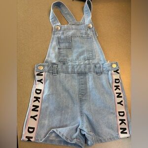 DKNY Blue Denim Kids Overalls girls size 6